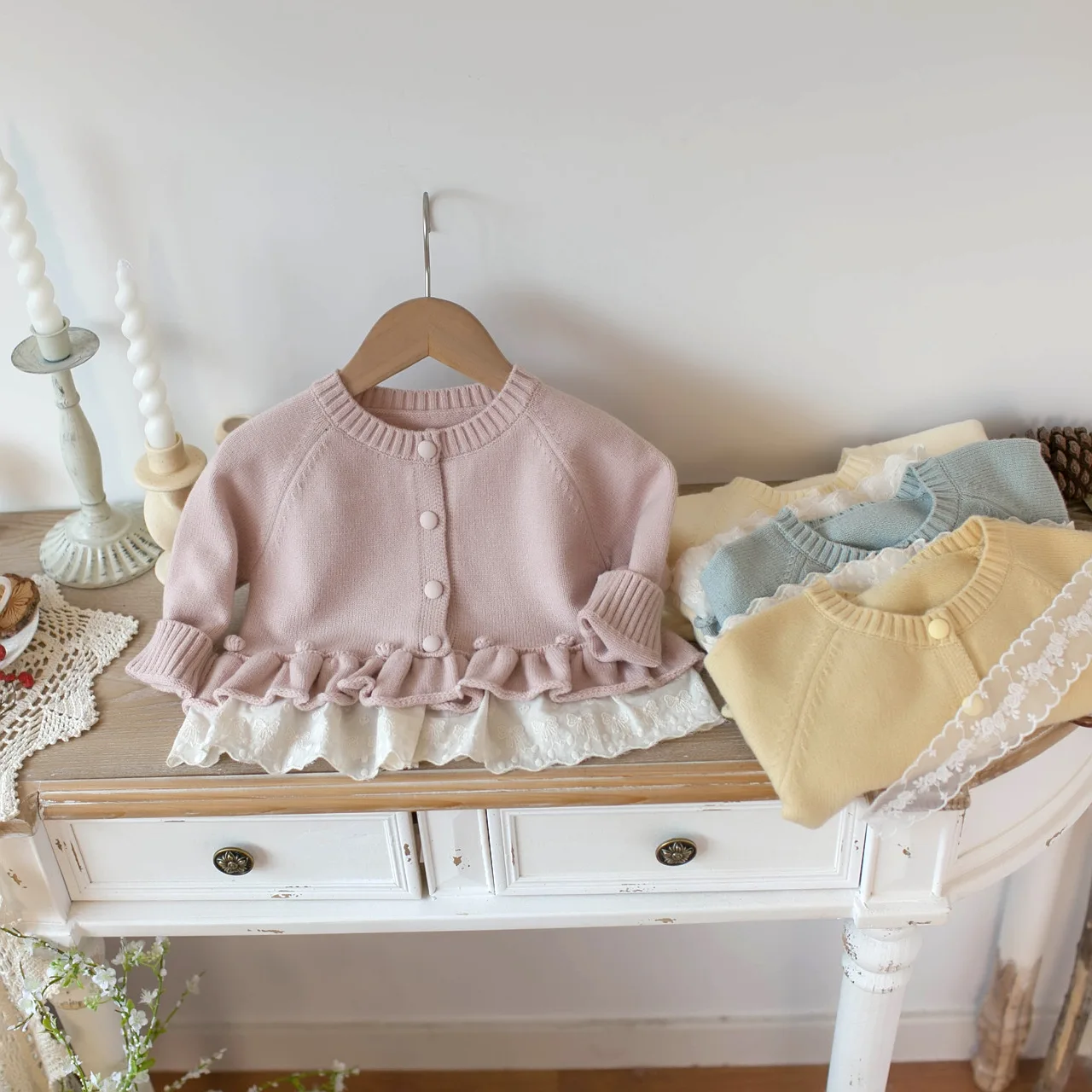 MILANCEL 1-7 Y Kids Sweater Turn Down Collar Girls Knit Wear Warm Boys Sweaters Cotton Kids Girls Knit Wear