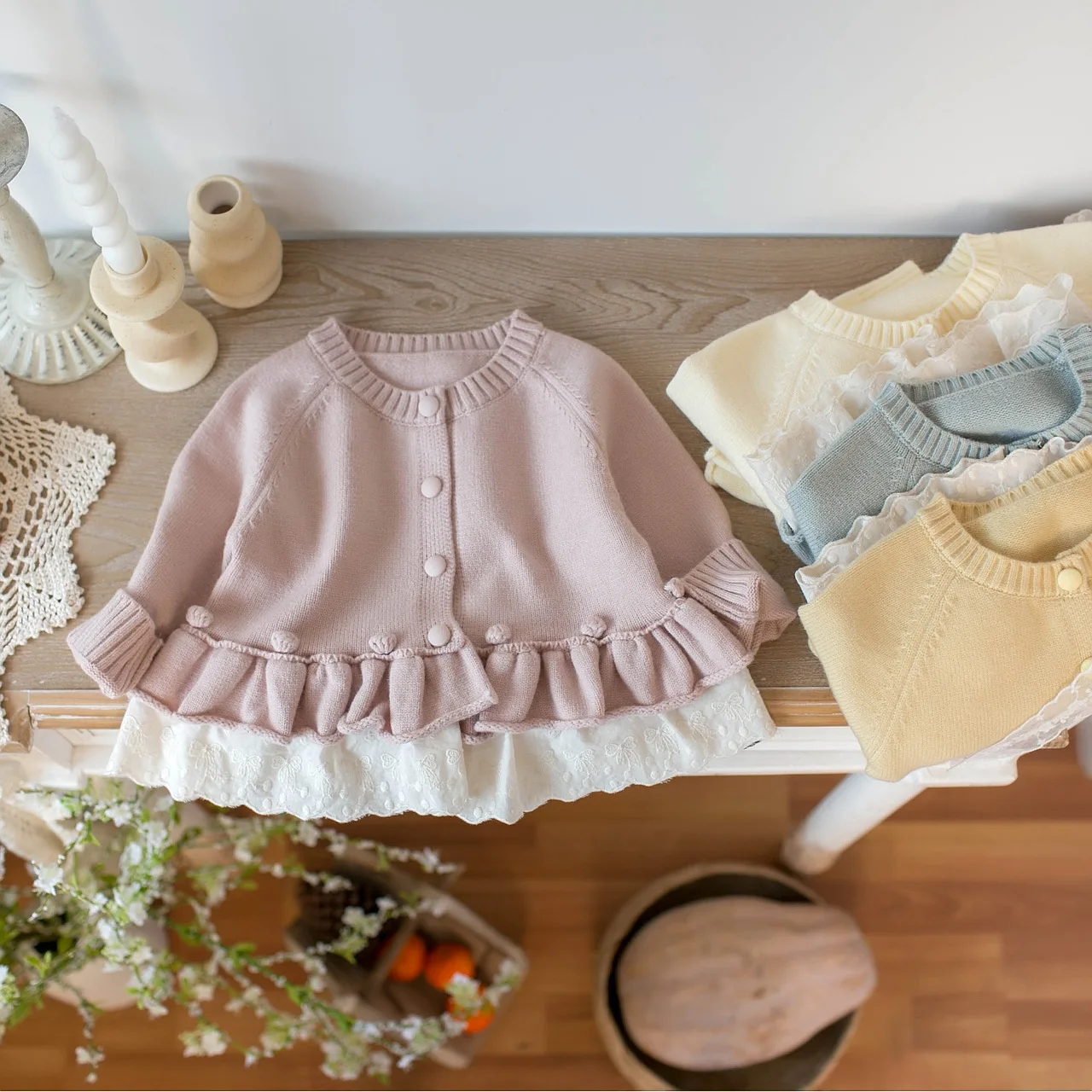 MILANCEL 1-7 Y Kids Sweater Turn Down Collar Girls Knit Wear Warm Boys Sweaters Cotton Kids Girls Knit Wear