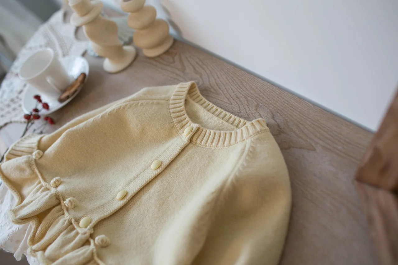 MILANCEL 1-7 Y Kids Sweater Turn Down Collar Girls Knit Wear Warm Boys Sweaters Cotton Kids Girls Knit Wear