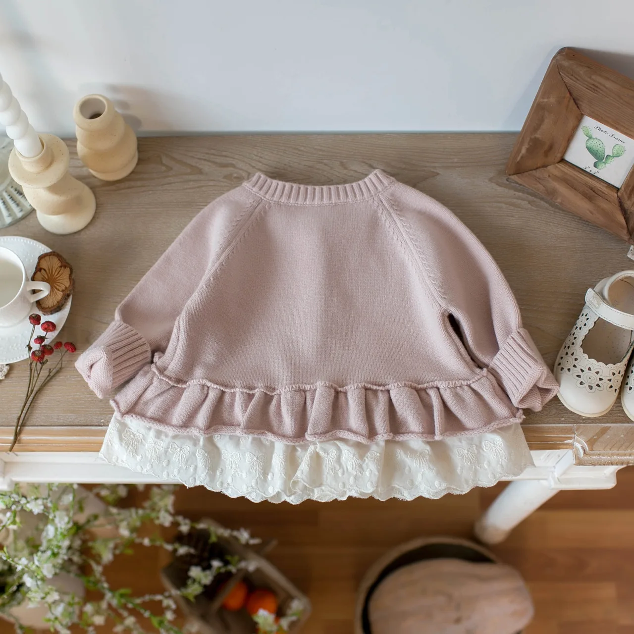 MILANCEL 1-7 Y Kids Sweater Turn Down Collar Girls Knit Wear Warm Boys Sweaters Cotton Kids Girls Knit Wear