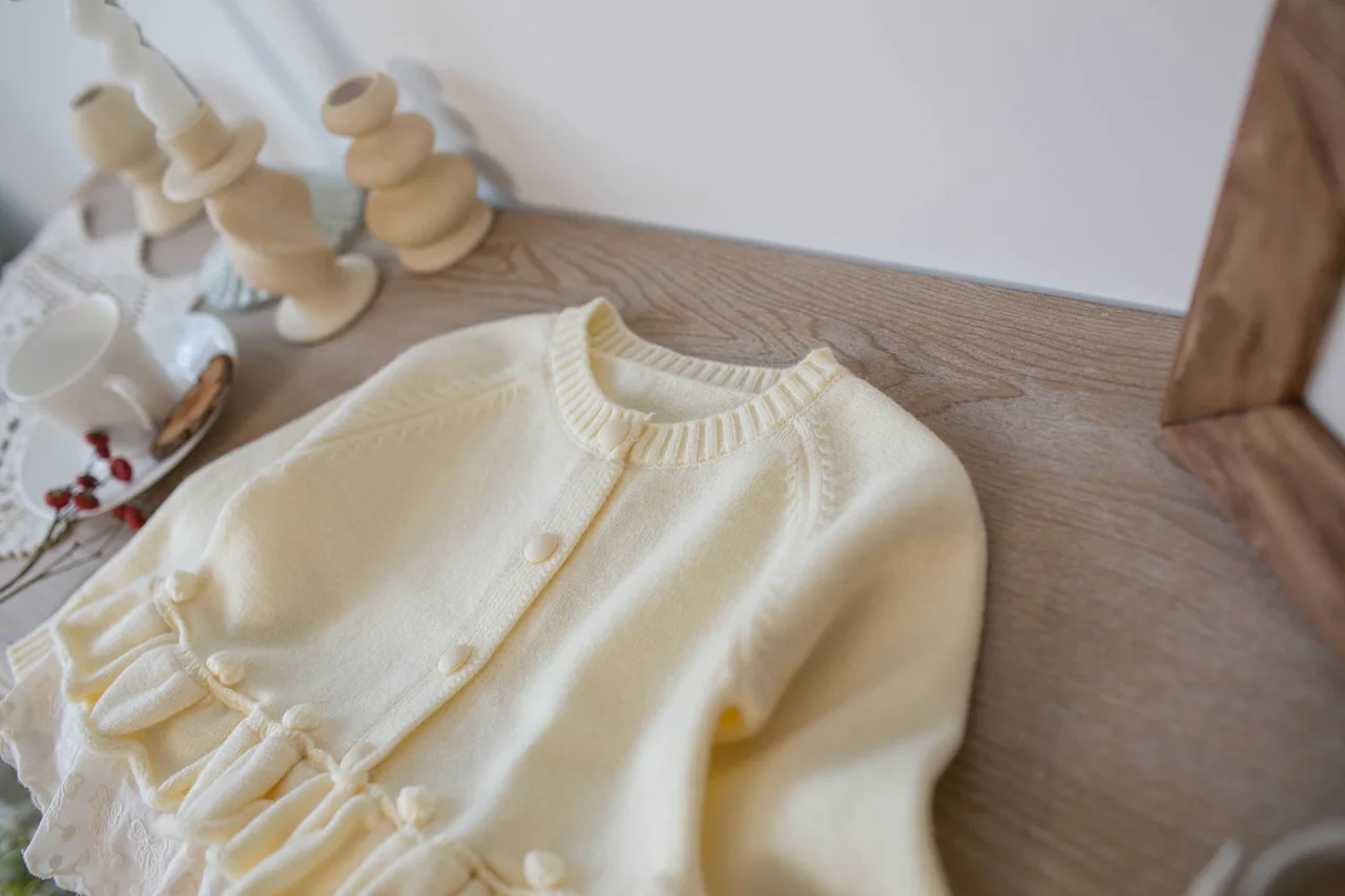MILANCEL 1-7 Y Kids Sweater Turn Down Collar Girls Knit Wear Warm Boys Sweaters Cotton Kids Girls Knit Wear