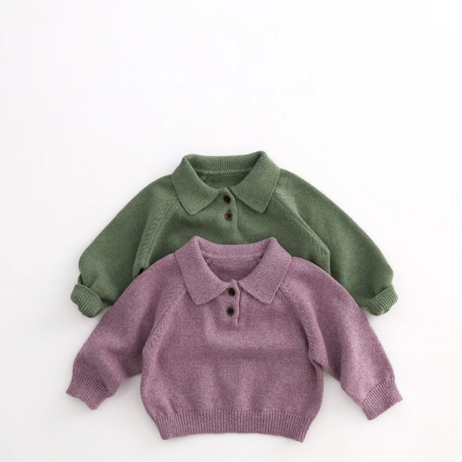 MILANCEL 1-7 Y Kids Sweater Turn Down Collar Girls Knit Wear Warm Boys Sweaters Cotton Kids Girls Knit Wear