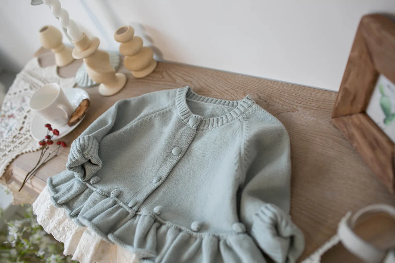 MILANCEL 1-7 Y Kids Sweater Turn Down Collar Girls Knit Wear Warm Boys Sweaters Cotton Kids Girls Knit Wear
