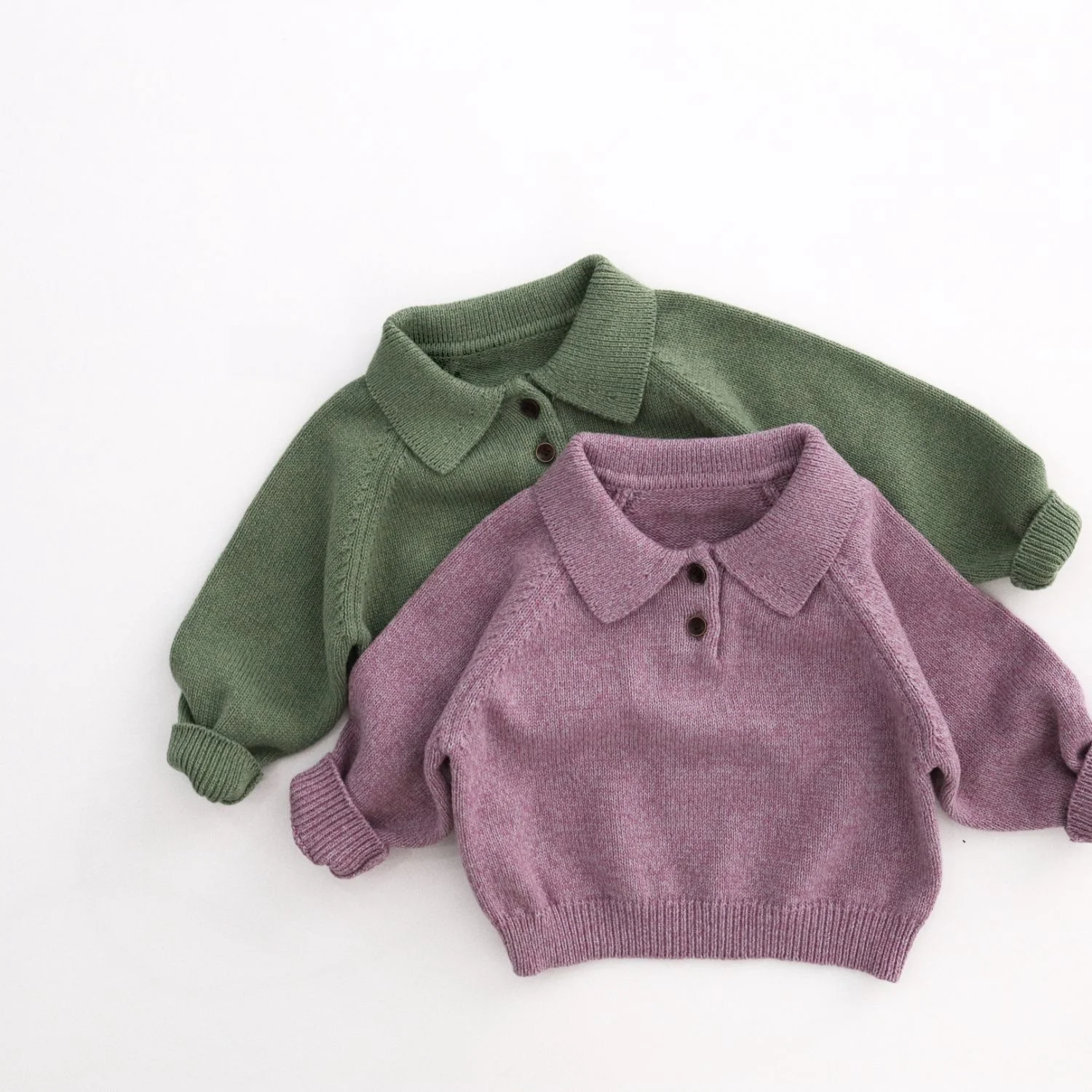 MILANCEL 1-7 Y Kids Sweater Turn Down Collar Girls Knit Wear Warm Boys Sweaters Cotton Kids Girls Knit Wear