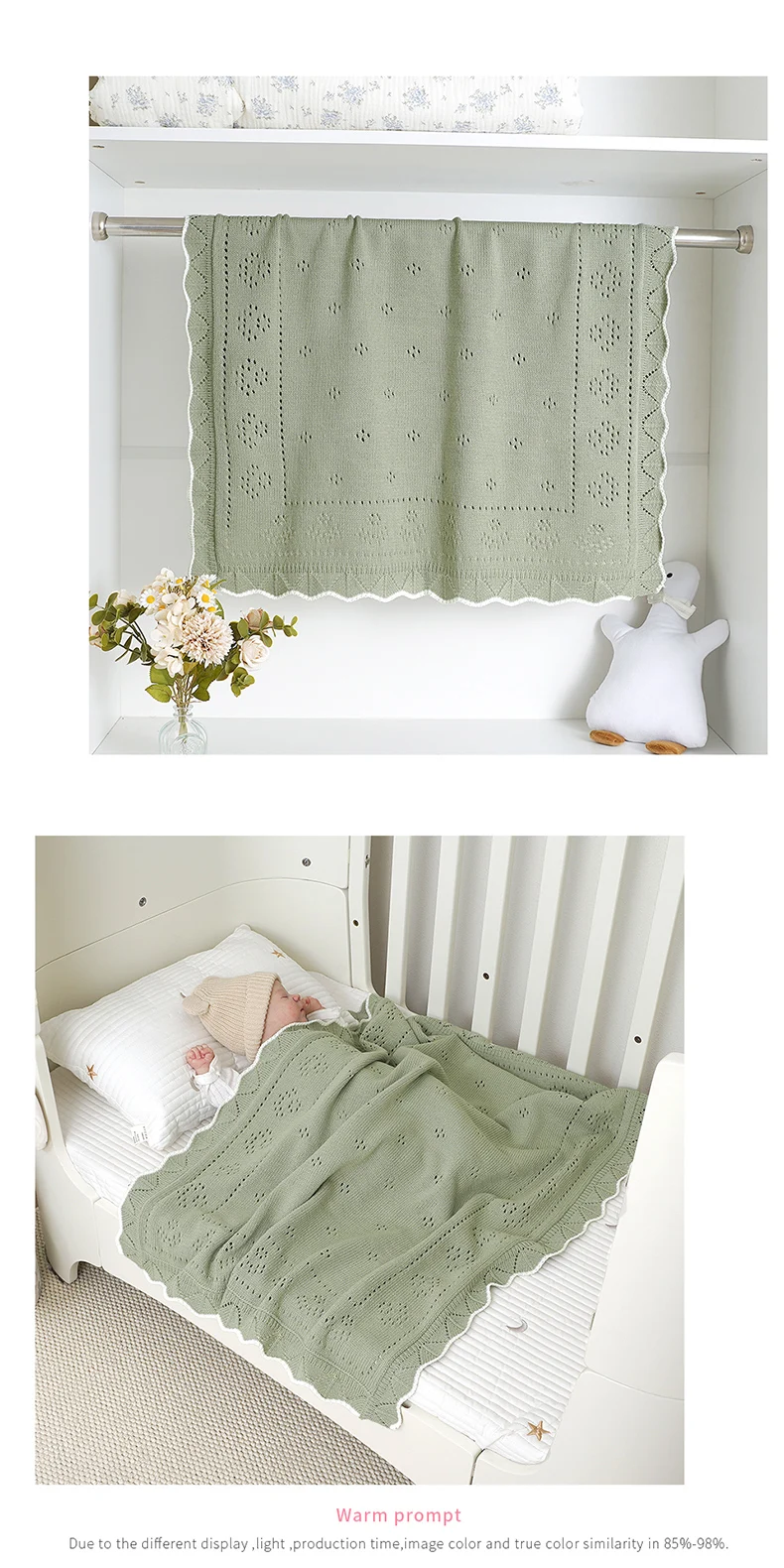 Baby Blankets Newborn 90*70cm Knitting Dual-Use Infant Boys Girls Stroller Swaddle Wrap Quilts Breathable Toddler Receiving Mats