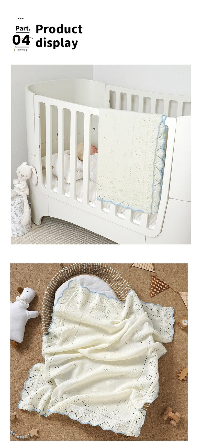 Baby Blankets Newborn 90*70cm Knitting Dual-Use Infant Boys Girls Stroller Swaddle Wrap Quilts Breathable Toddler Receiving Mats
