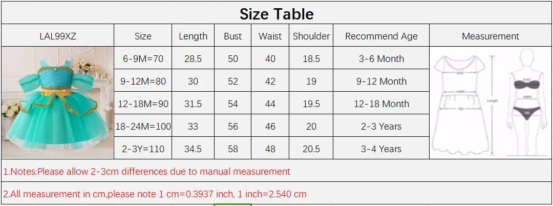 Baby Girls Jasmine Princess Dresses Girl Cosplay Party Dress Toddler Birthday Baptism Tulle Gown Kids Christmas Pageant Costumes