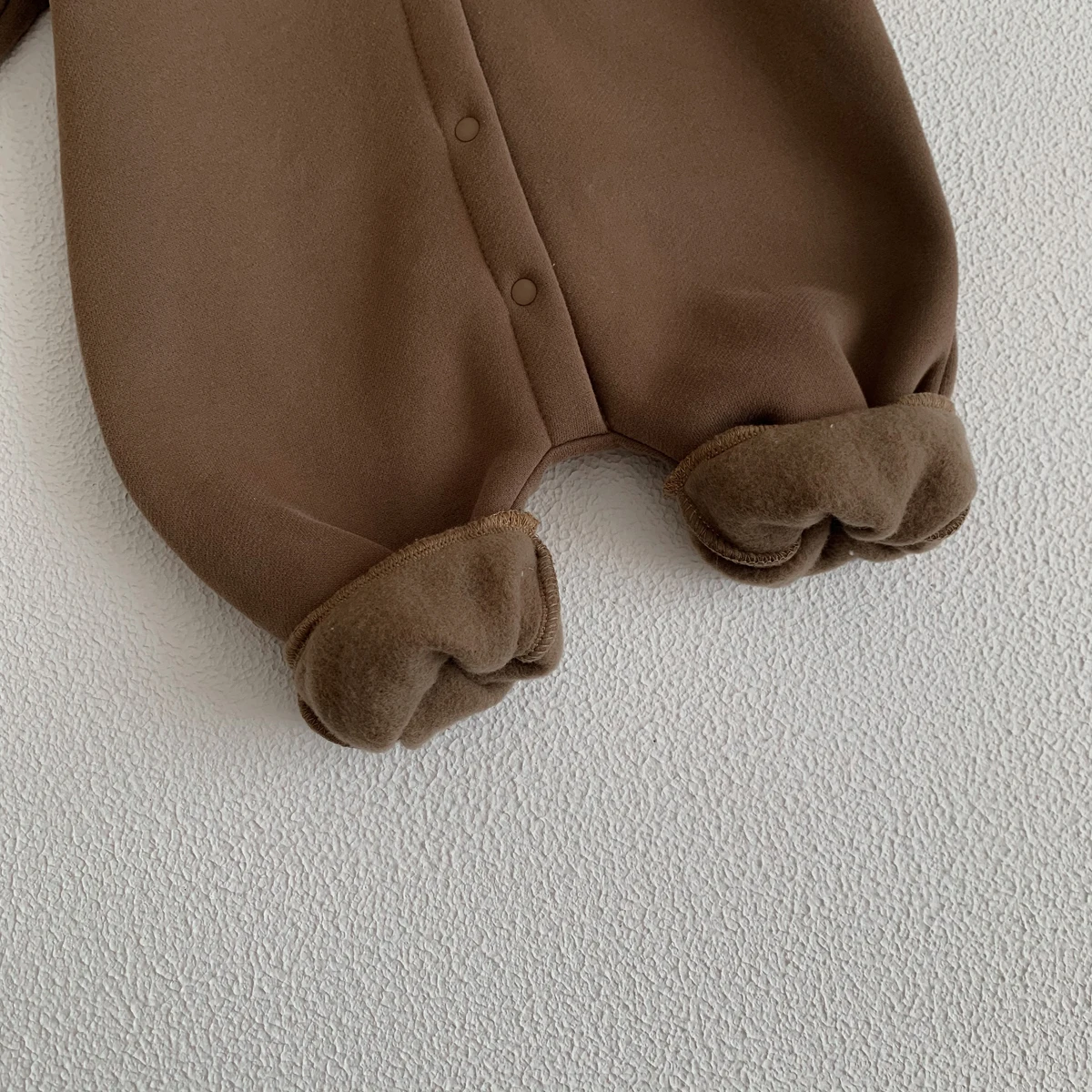 Ready Stock Newborn Baby Clothes Winter Baby Jumpsuit Bear Cute Hooded Baby Bodysuit Warm 0-2 Years Old