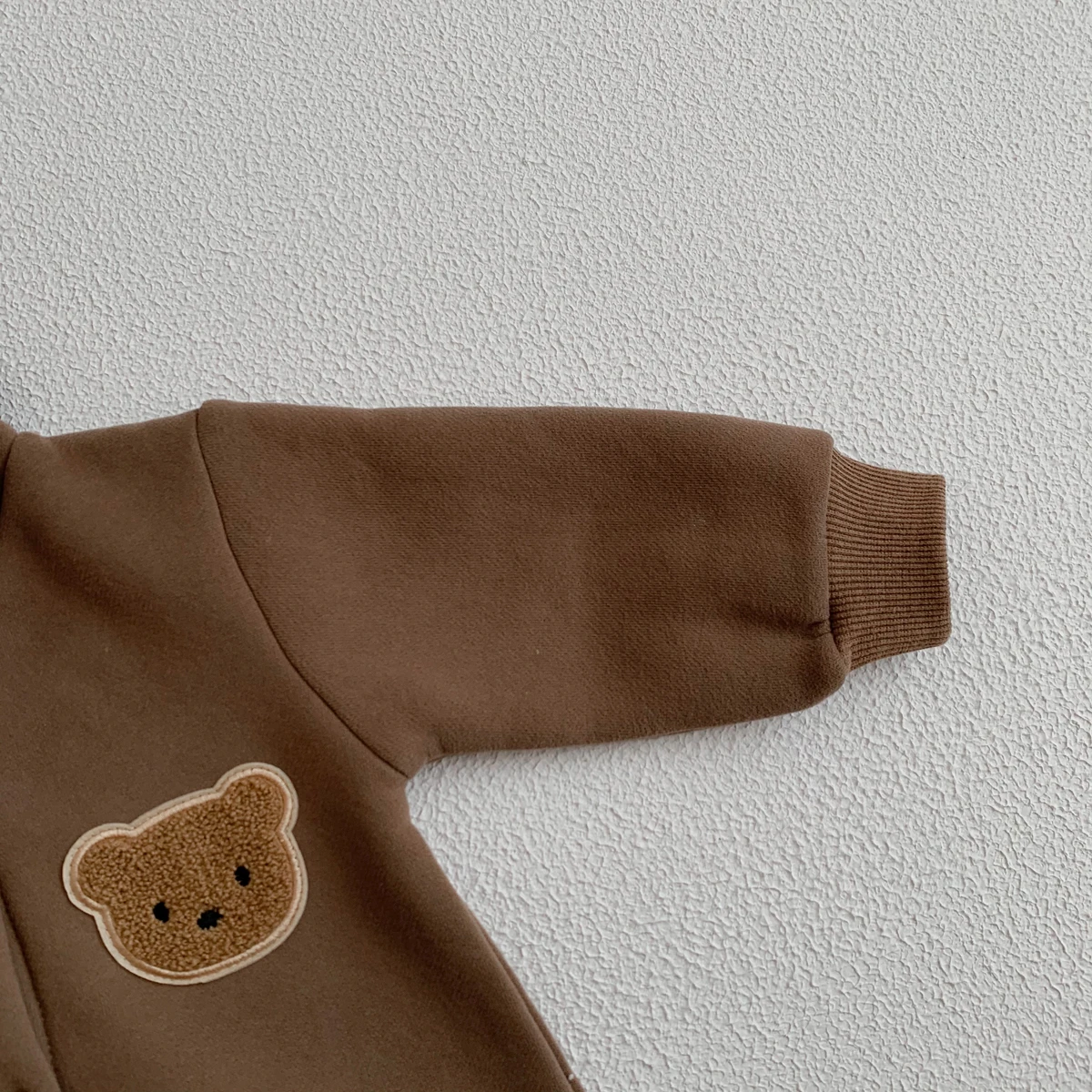 Ready Stock Newborn Baby Clothes Winter Baby Jumpsuit Bear Cute Hooded Baby Bodysuit Warm 0-2 Years Old