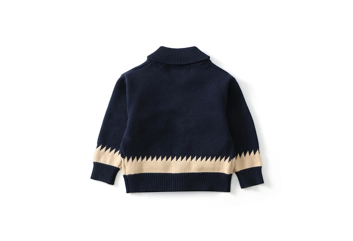 Ircomll Autumn New Thick 1-6Y Kids Knitted Cardigan Cute Duck Pattern Children Sweater Outerwear For Baby Boys Girls Daily Wear
