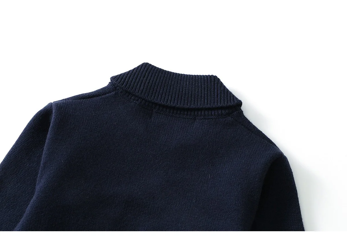 Ircomll Autumn New Thick 1-6Y Kids Knitted Cardigan Cute Duck Pattern Children Sweater Outerwear For Baby Boys Girls Daily Wear