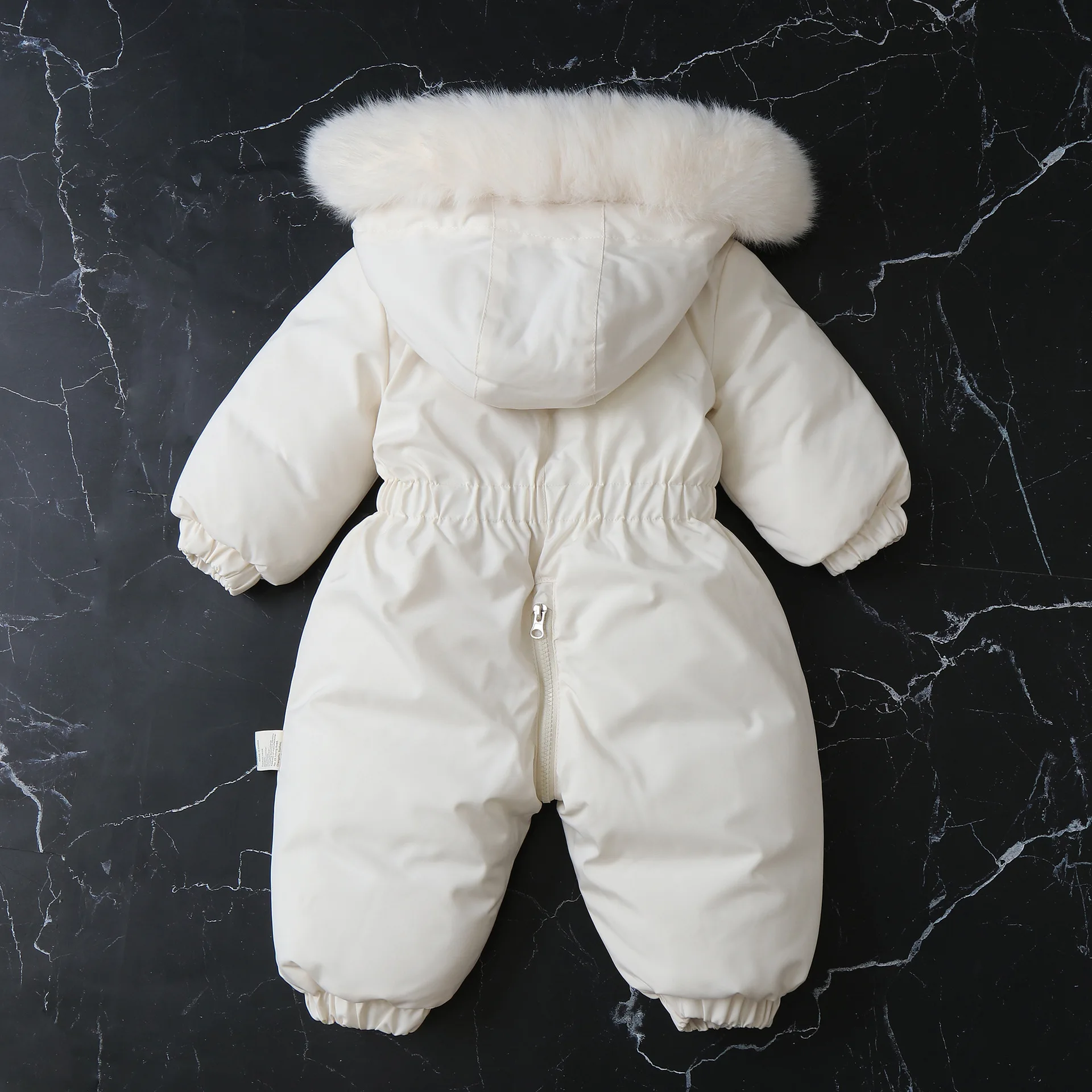 AYNIGIELL Winter for Children 2-5 Years Thick Warm Infant Overalls Baby Girls Boys Cotton Hooded Jumpsuit Outdoor Ski Snowsuit