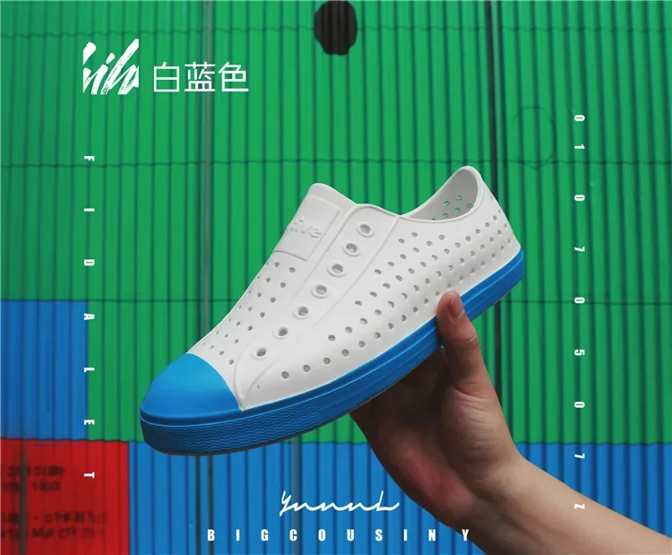 EVA Anti-slip Sports Sandals Slipper Big Child Sandal Unisex Garden Hole Shoe Summer Men Women Sandals Beach Wading Hollow Shoes