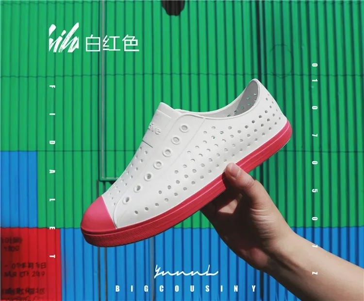 EVA Anti-slip Sports Sandals Slipper Big Child Sandal Unisex Garden Hole Shoe Summer Men Women Sandals Beach Wading Hollow Shoes