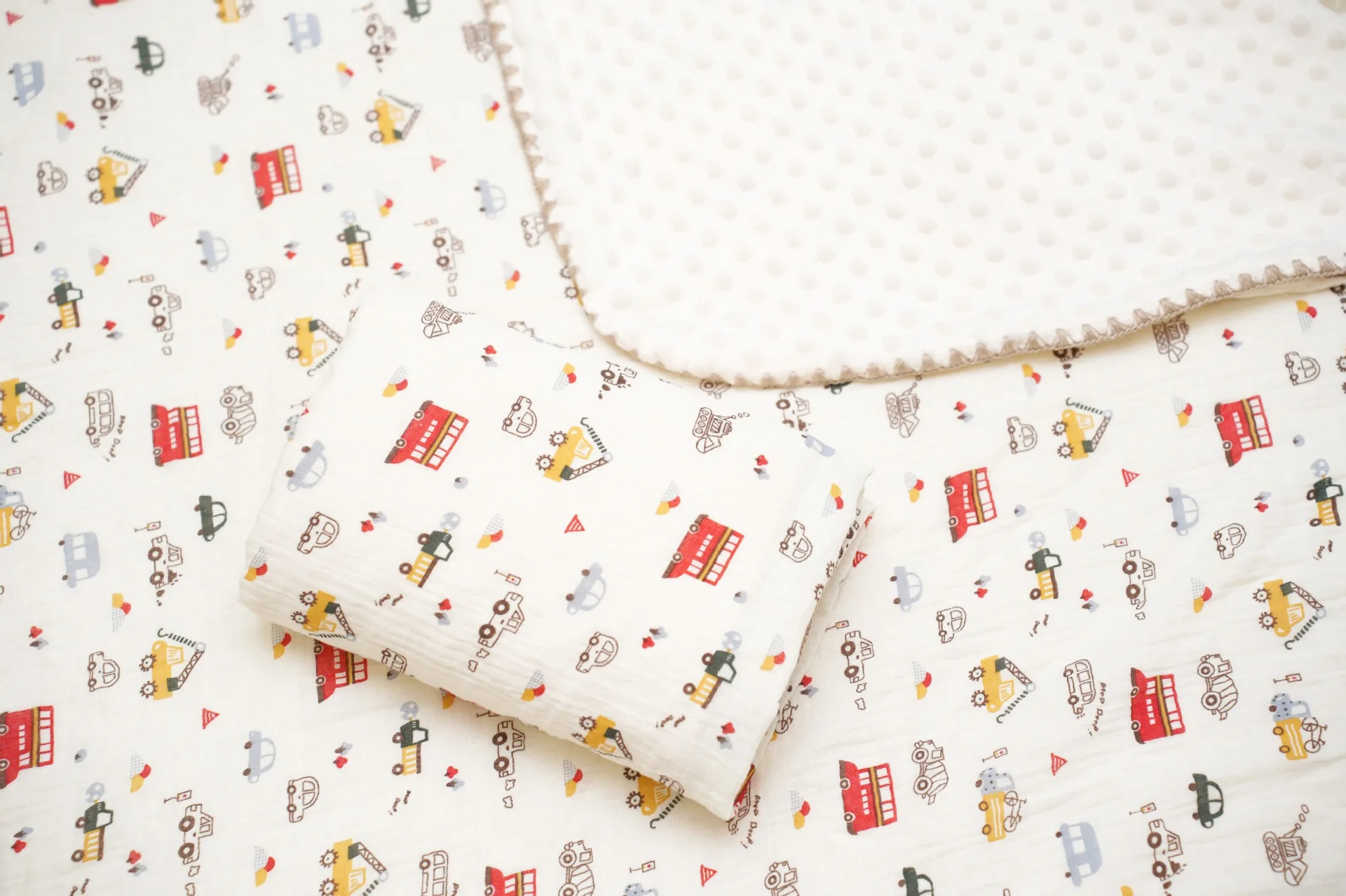 Newborn Bear Print Blanket Pure Cotton Double Gauze Blanket Baby Blanket Bath Towel Baby Blanket Baby Swaddle 100X100CM