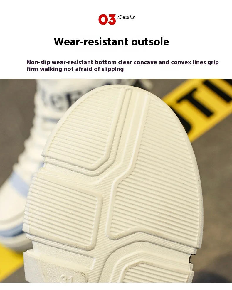 Boys' High-Top Sneakers 2025 Autumn/Winter New Style Children's Sports Shoes Buckle Student Soft-Soled Fleece Casual Shoes