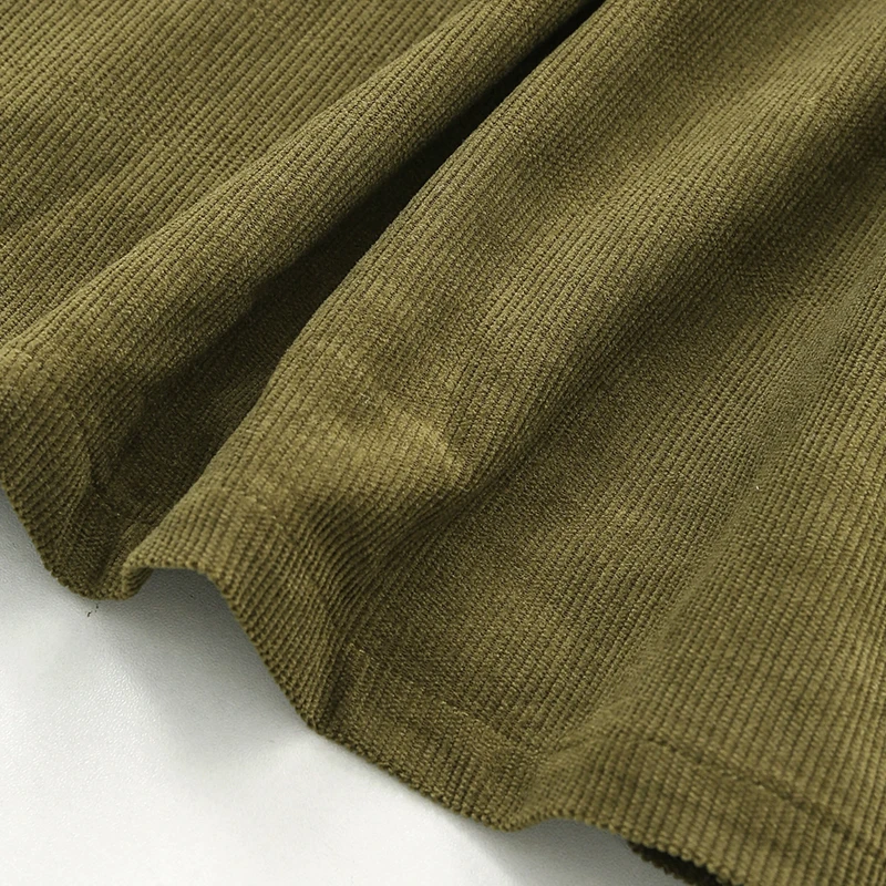 2026 Autumn New Retro Corduroy Adjustable Straps Dress Girls Casual Loose Sleeveless Ruched Dresses Children's Clothing