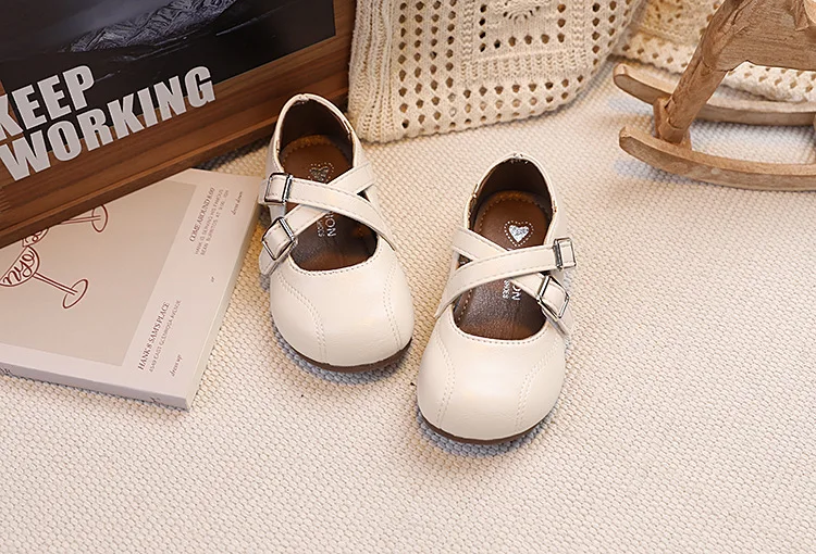 Children PU Leather Girls Student Kids Shoes 2026 Autumn New Fashion Elegant Comfortable French Style Mary Jane Casual Loafer
