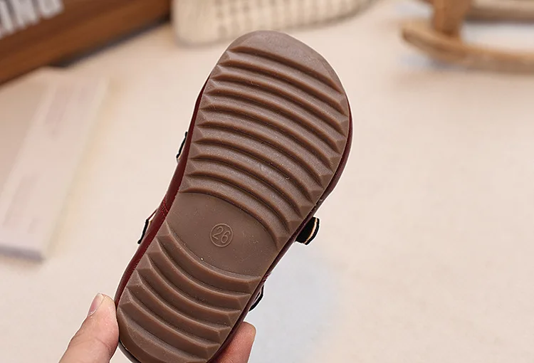 Children PU Leather Girls Student Kids Shoes 2026 Autumn New Fashion Elegant Comfortable French Style Mary Jane Casual Loafer