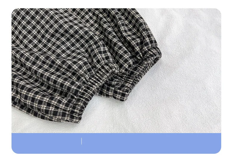 Spring Autumn Kids Harem Pants Long Trousers For Boys and Girls Plaid Children Pants