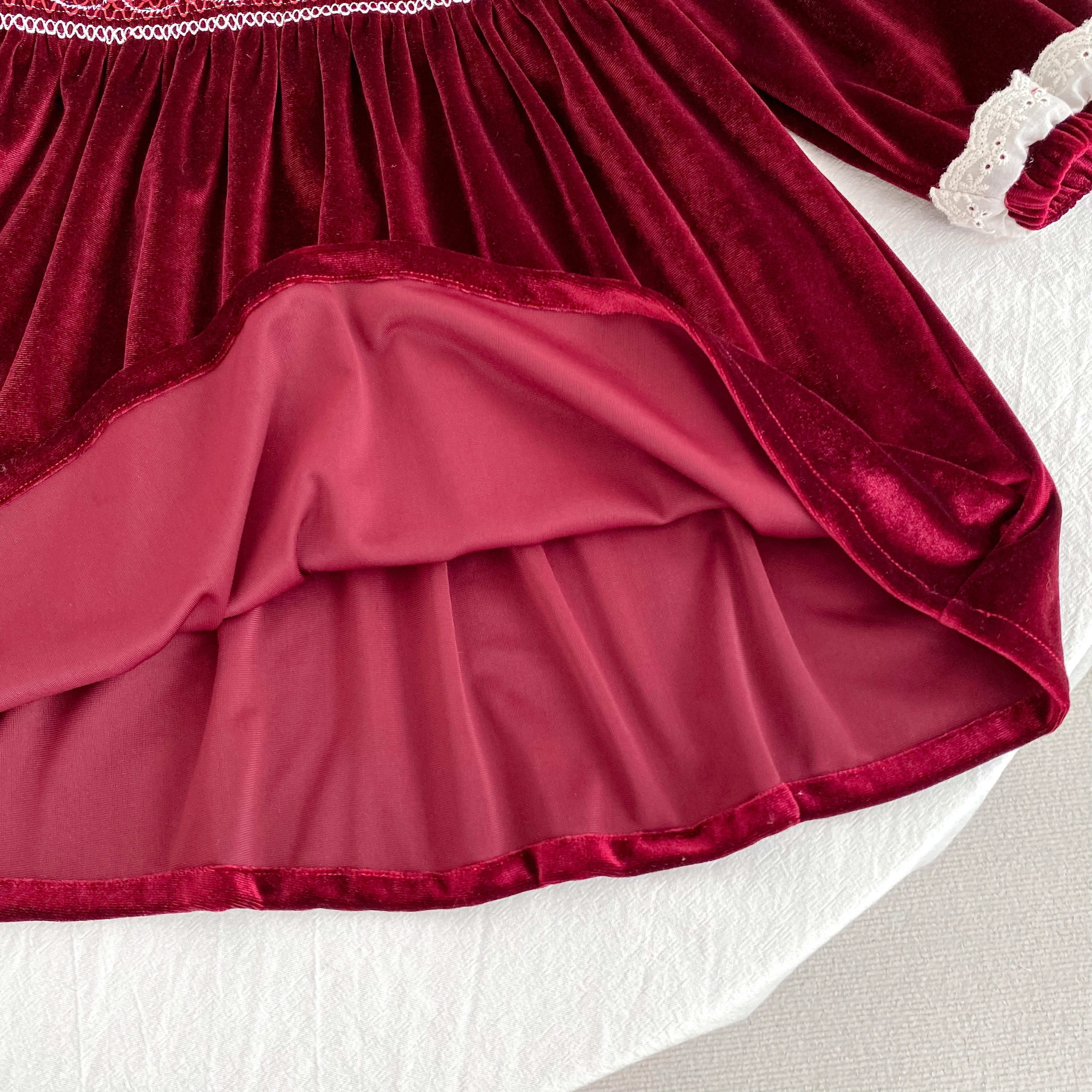 New Christmas Kids Party Dress Baby Bodysuits Sisters Clothes Autumn Sisters Girls Princess Dress Lace Red New Year Kids Clothes