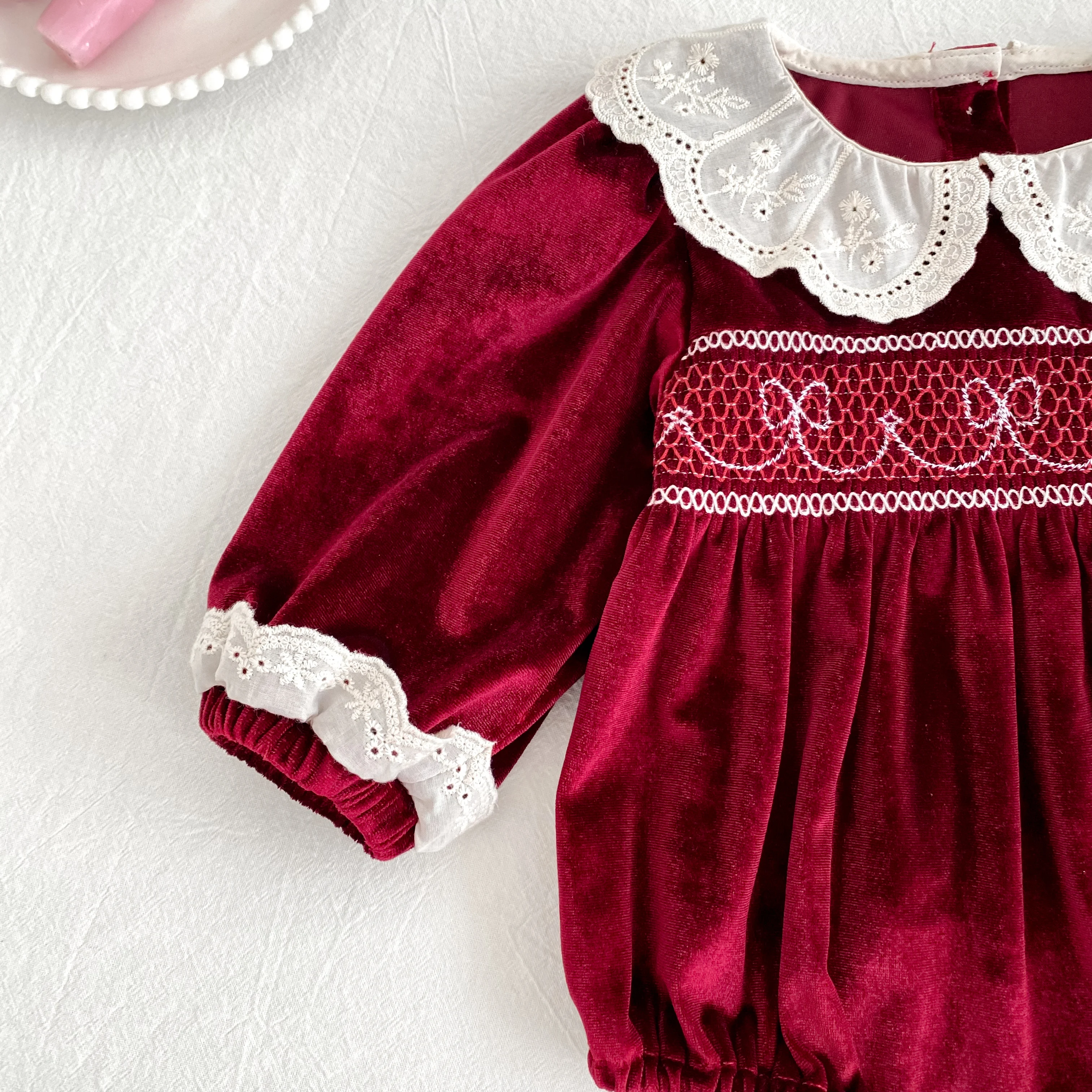 New Christmas Kids Party Dress Baby Bodysuits Sisters Clothes Autumn Sisters Girls Princess Dress Lace Red New Year Kids Clothes