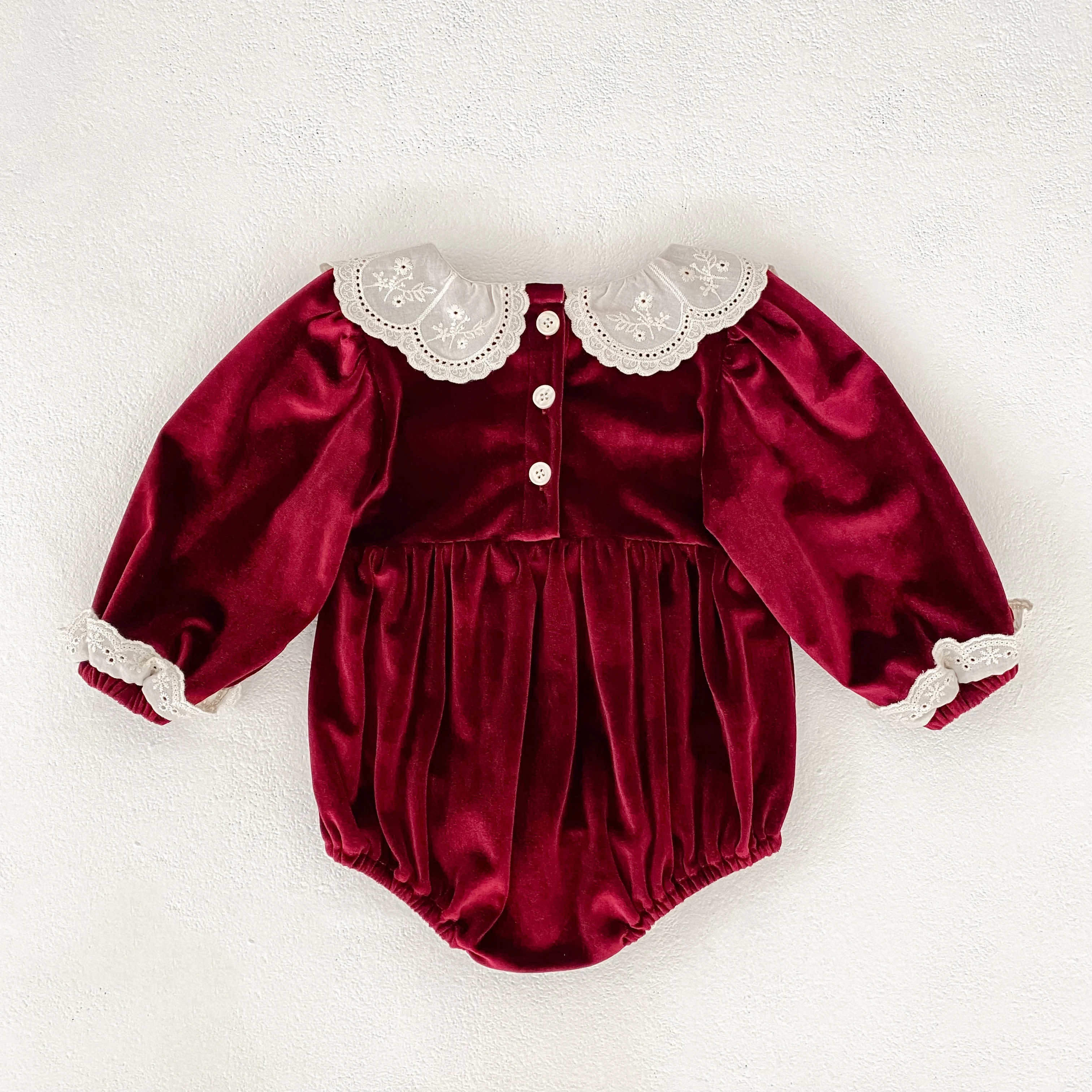 New Christmas Kids Party Dress Baby Bodysuits Sisters Clothes Autumn Sisters Girls Princess Dress Lace Red New Year Kids Clothes