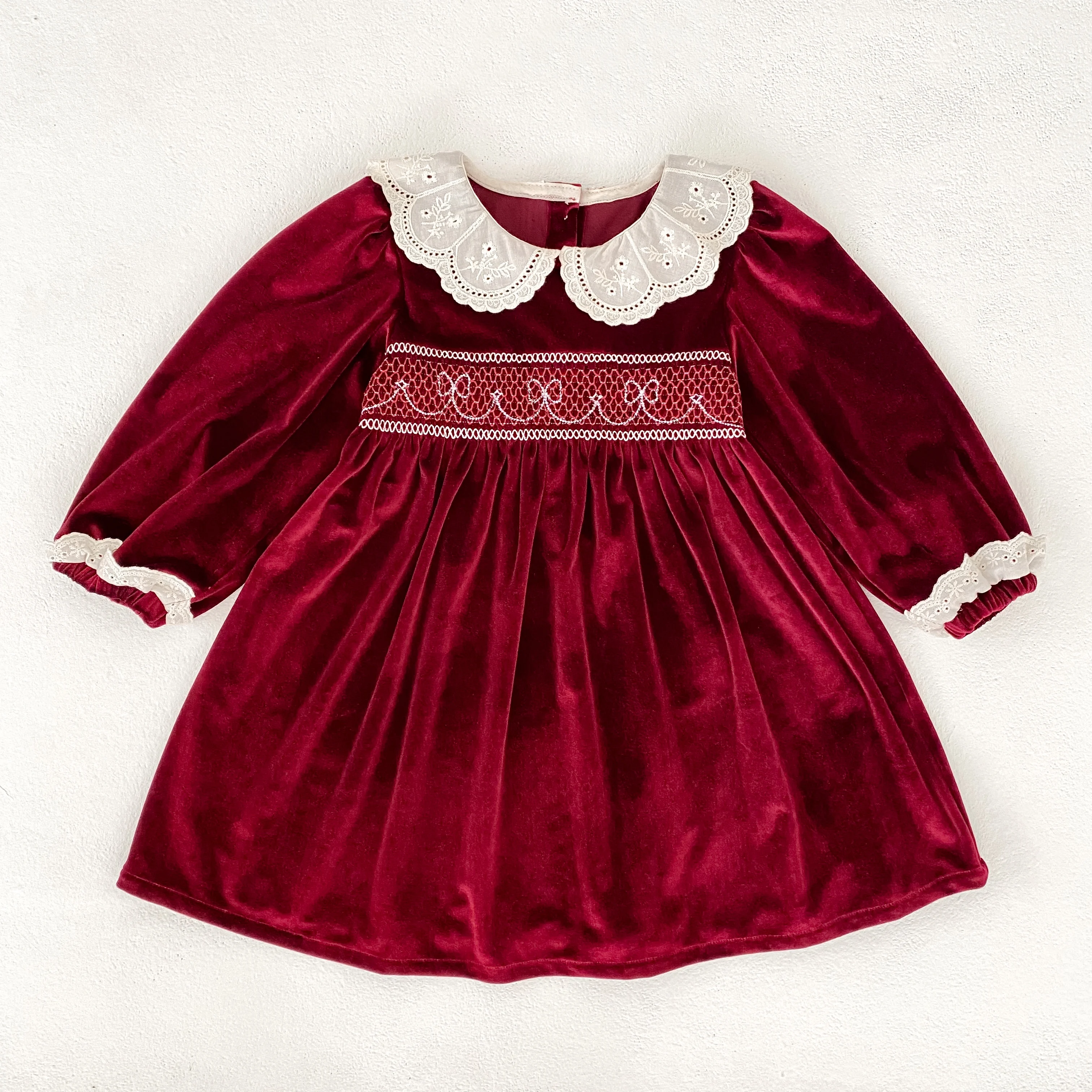 New Christmas Kids Party Dress Baby Bodysuits Sisters Clothes Autumn Sisters Girls Princess Dress Lace Red New Year Kids Clothes