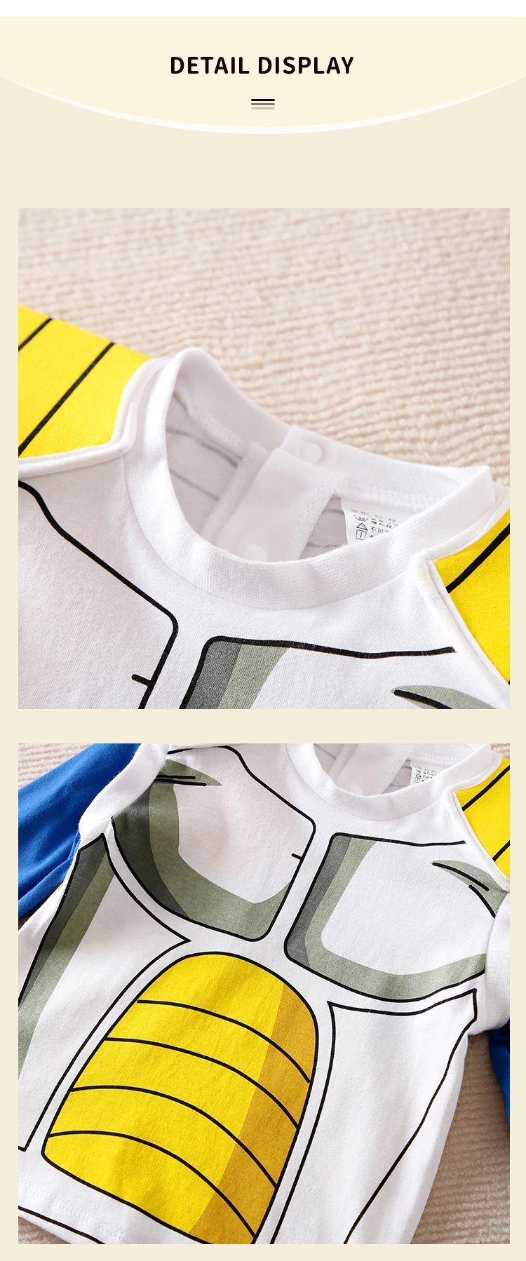 Baby Anime Set Long Sleeved Long Pants Made Of Pure Cotton High-Quality Two-Piece Set For Boys And Babies In Spring And Autumn