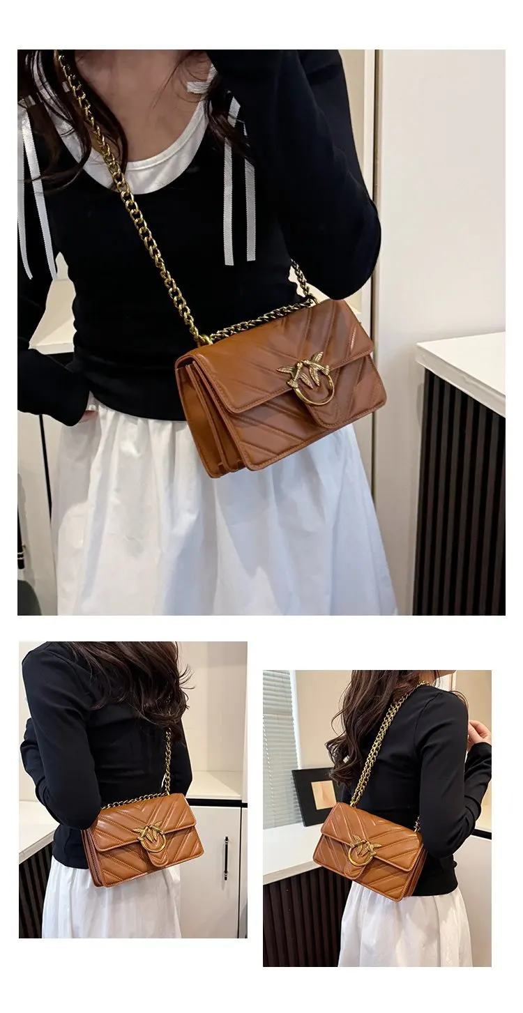 Stylish Leather Diaper Bag, Elegant Crossbody Handbag For Women, Luxury Designer Logo Large Capacity Tote Mommy Bag