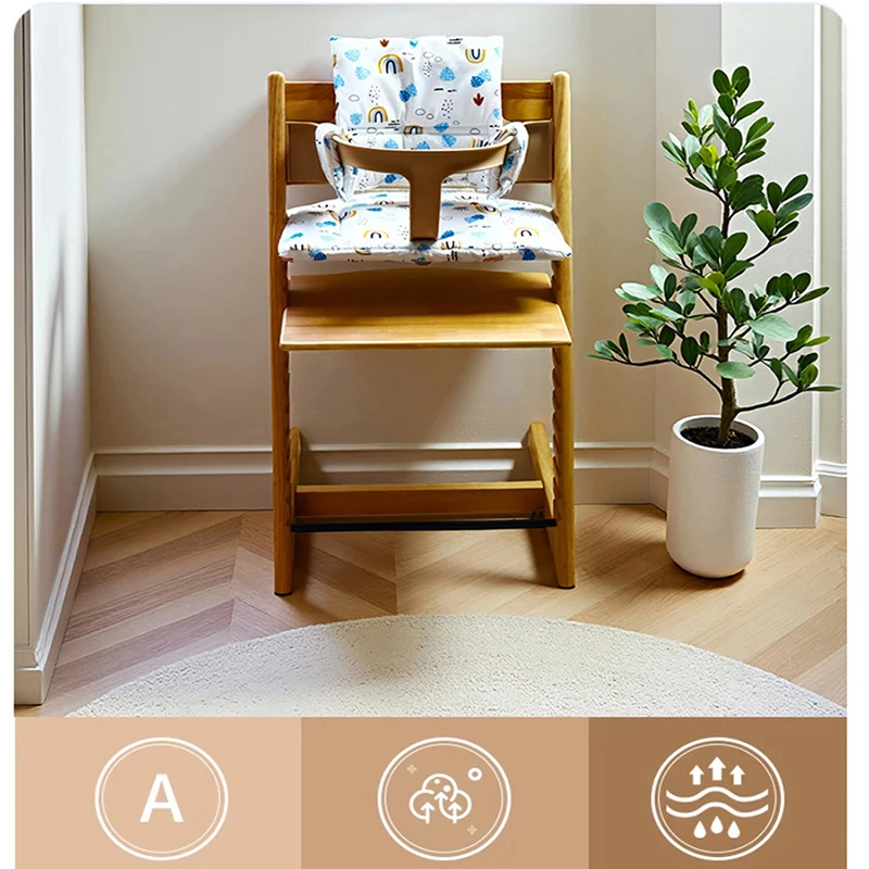 Baby Cushion for Stokke Tripp Trapp High Chairs Soft Padded Seat Backrest Baby Set Compatible Easy to Clean