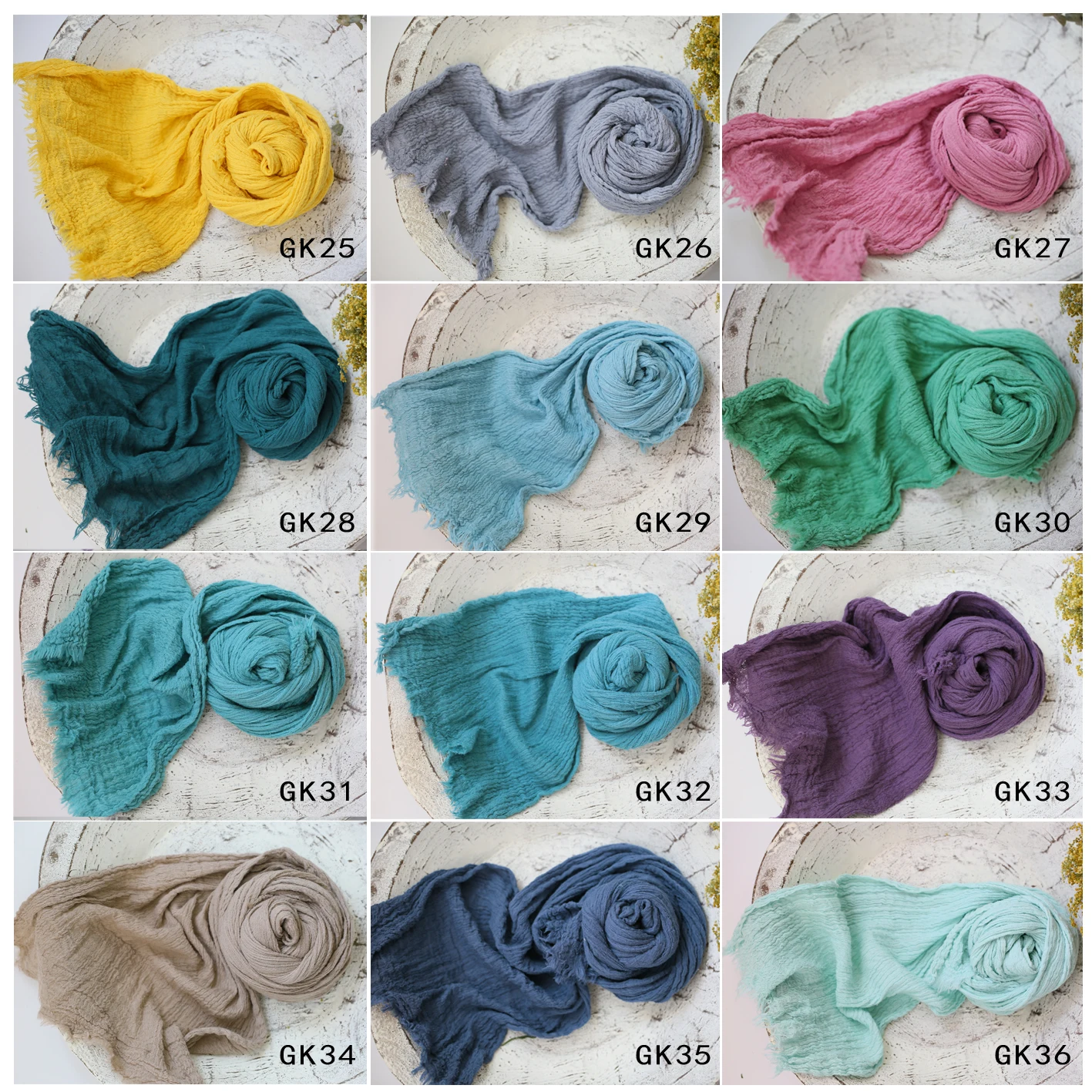 Newborn Photography Props Soft High Stretchable Cotton Seersucker Wrap Baby Posing Aid Photoshoot Props Babies Photo Accessories