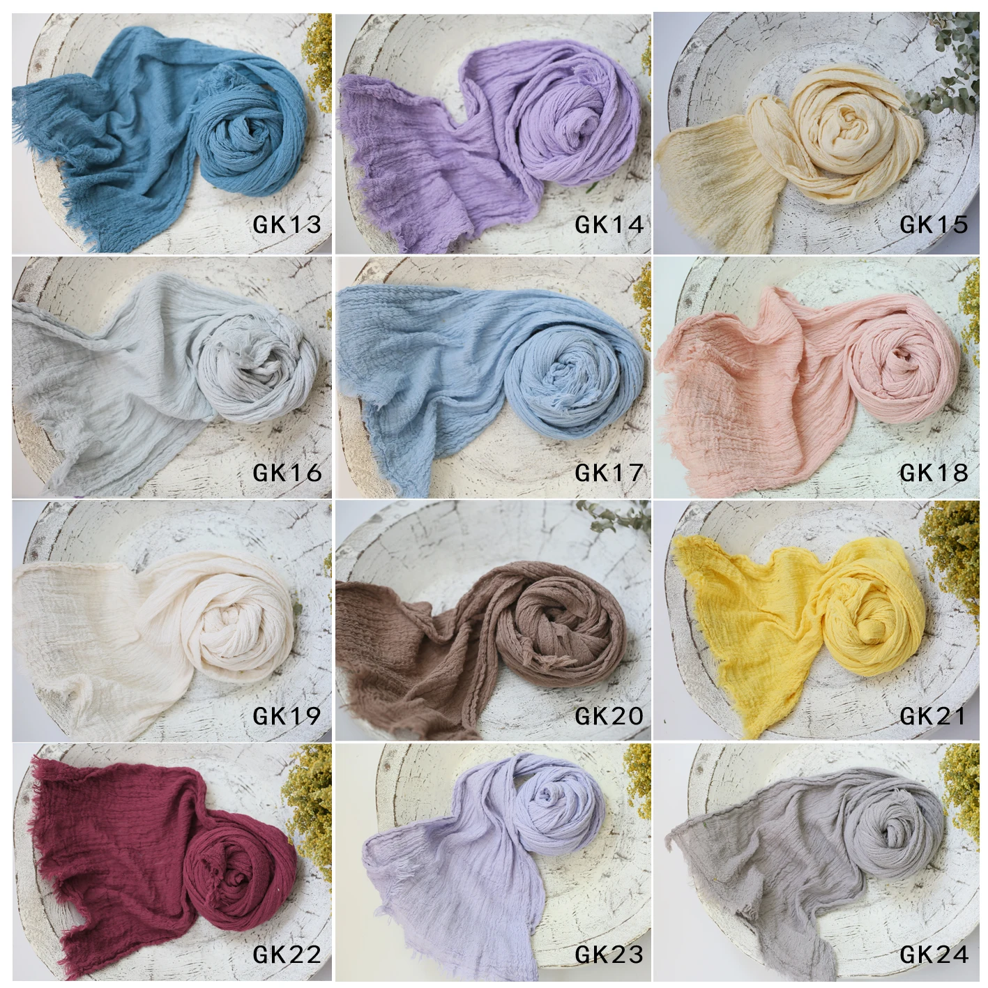 Newborn Photography Props Soft High Stretchable Cotton Seersucker Wrap Baby Posing Aid Photoshoot Props Babies Photo Accessories