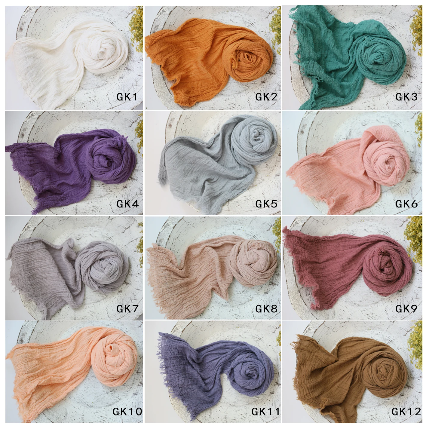 Newborn Photography Props Soft High Stretchable Cotton Seersucker Wrap Baby Posing Aid Photoshoot Props Babies Photo Accessories