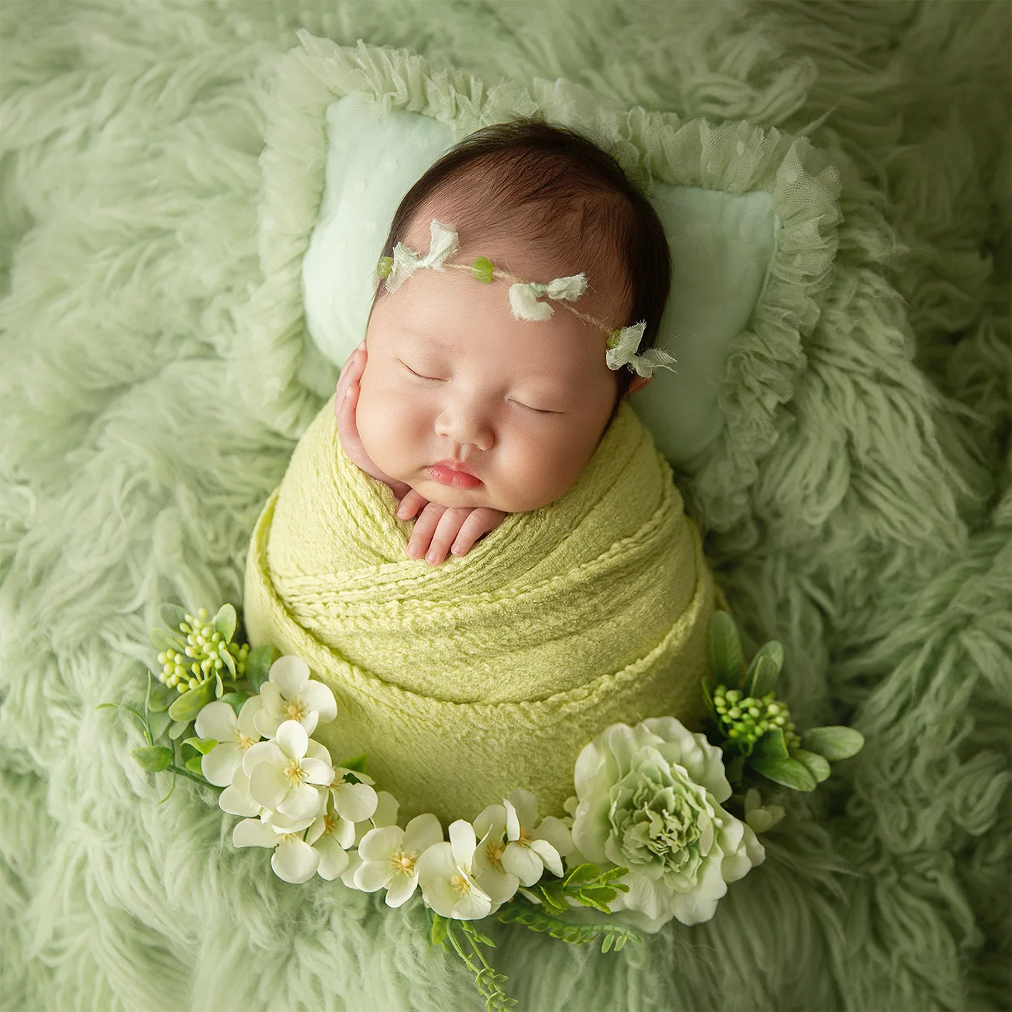 Newborn Photography Props Soft High Stretchable Cotton Seersucker Wrap Baby Posing Aid Photoshoot Props Babies Photo Accessories