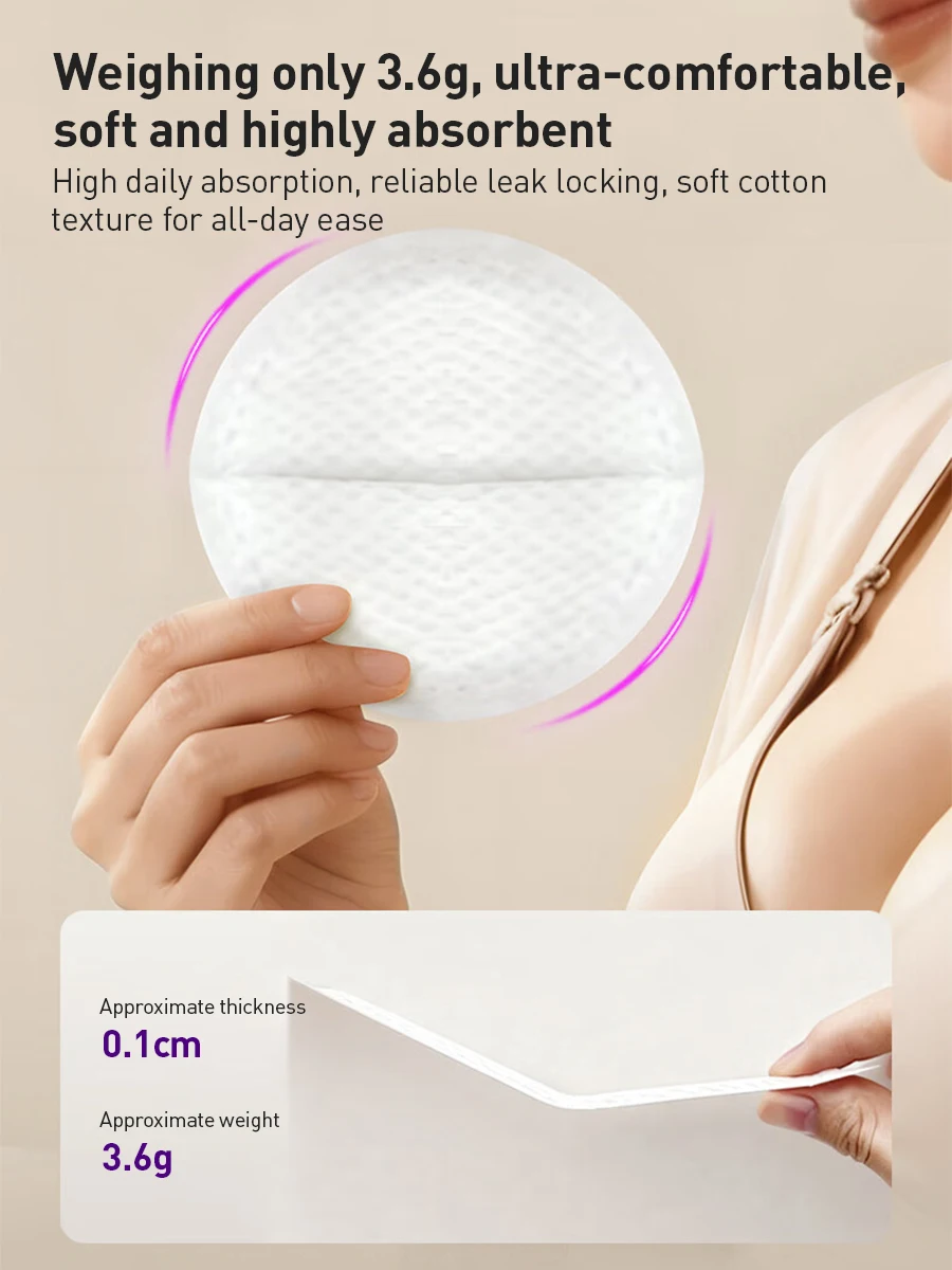 100pcs Avent Disposable Hypoallergenic Breast Pads High Absorbency Leak Proof 3D Nursing Pads For Sensitive Lactating Skin