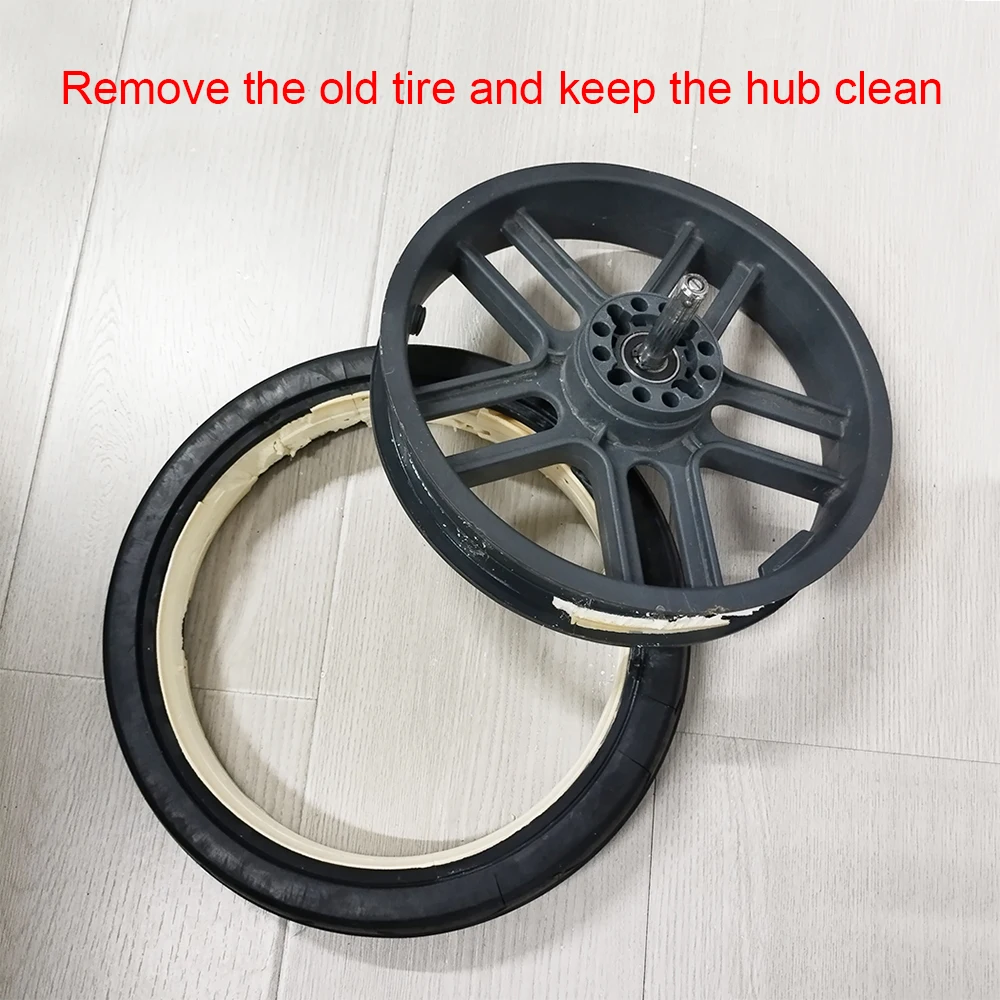 Uppababy Vista Wheel Tire For V1/ V2 Front Or Back One PU Tubeless Buggy Wheel Tyre Cover Custom Baby Stroller Accessories