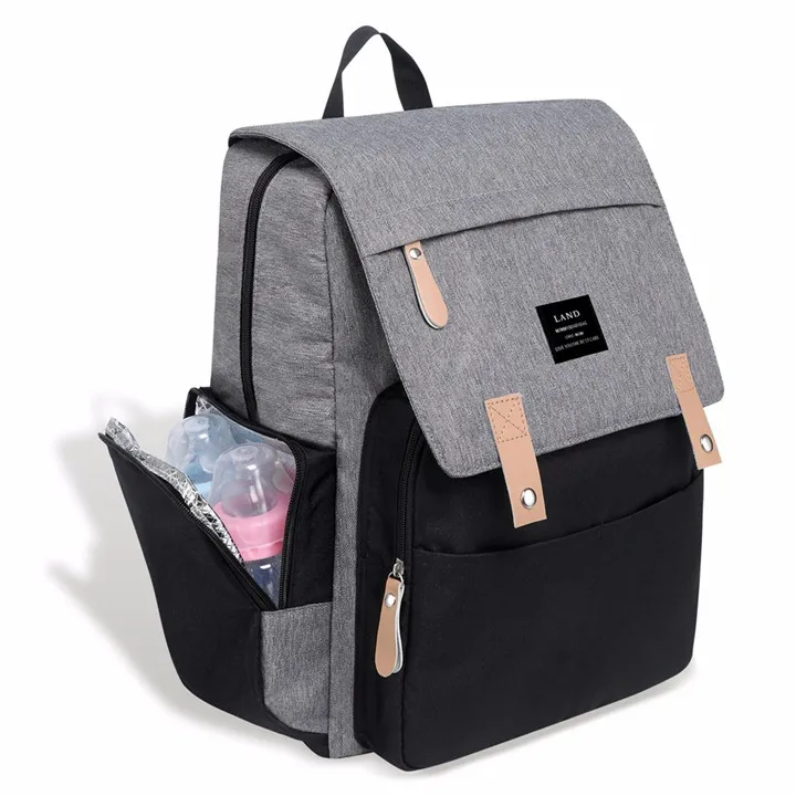 LAND Mommy Diaper Bags Landuo Mother Large Capacity Travel Nappy Backpacks with Changing Mat Convenient Baby Nursing Bags