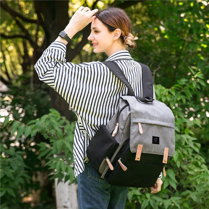 LAND Mommy Diaper Bags Landuo Mother Large Capacity Travel Nappy Backpacks with Changing Mat Convenient Baby Nursing Bags