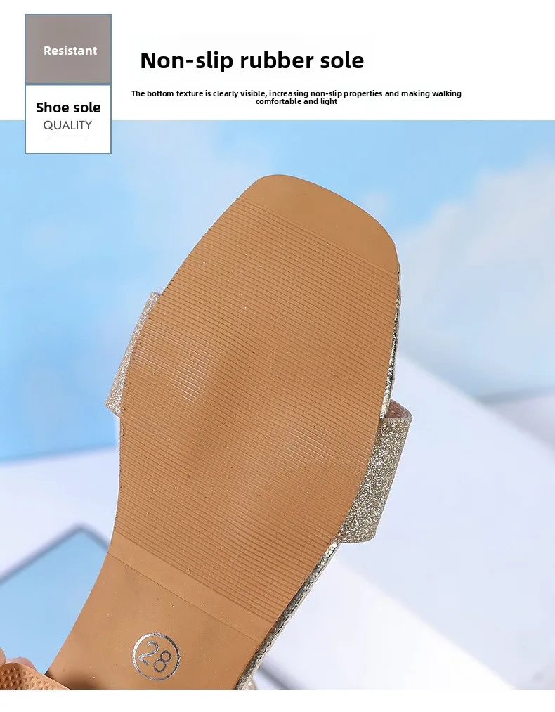Fashion Children's Summer Sandals Sequins Simple Girls Causal Princess Low-heel Dress Shoes Wedding Party Kids High-top Sandals