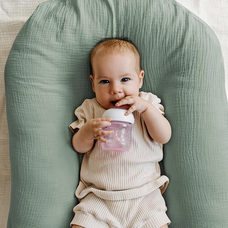 Muslin Bassinet Sheets for Baby Girl Boy Soft Breathable Bassinet Sheets Fitted Fit for Hourglass Oval Cradle Moses Basket