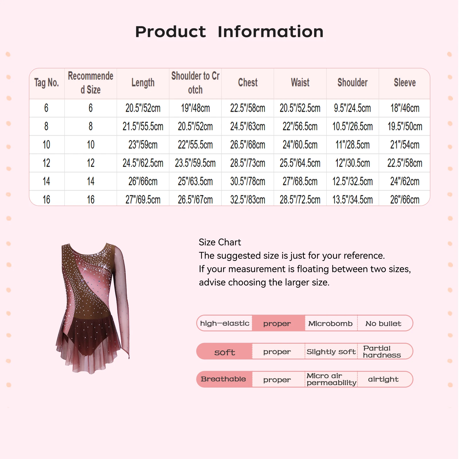 Kids Girls Figure Skating Rhythmic Gymnastics Costume Lyrical Dance Dress Shiny Rhinestone Sheer Mesh Split Dress Ballet Leotard