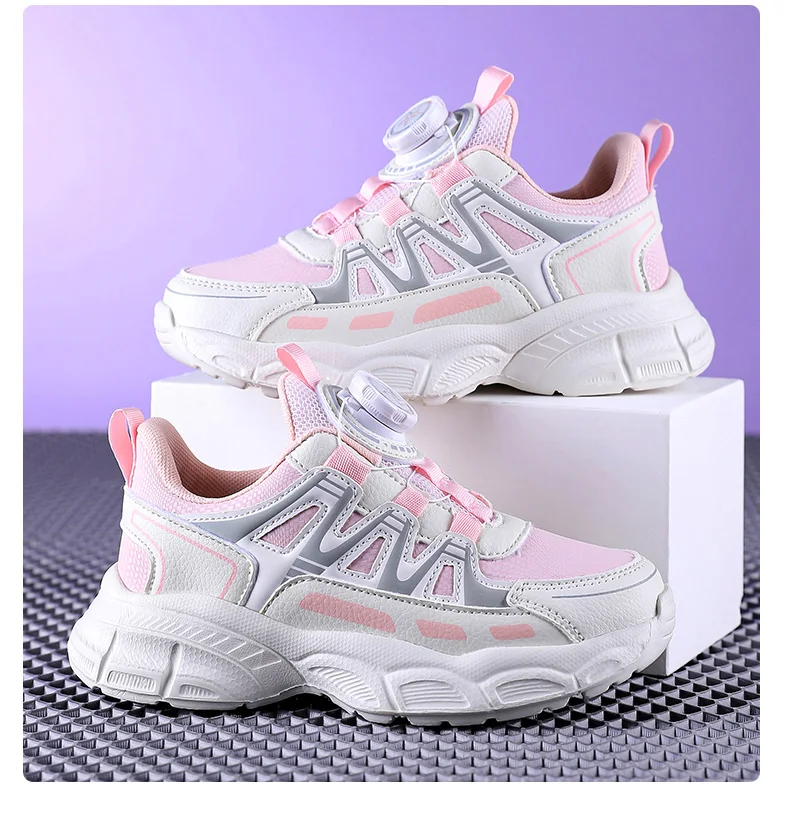 Hot Sell Children Shoes Size 28-39 Boys Fashion Sneakers Girls Sport Running Shoes Kids Breathable Casual Trainers Outdoor Shoes