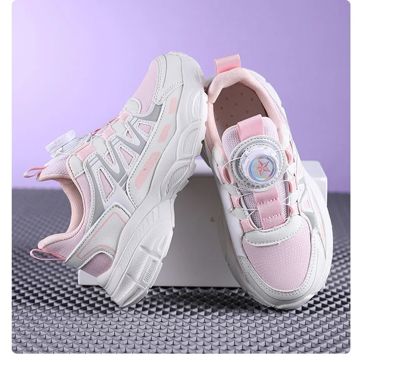 Hot Sell Children Shoes Size 28-39 Boys Fashion Sneakers Girls Sport Running Shoes Kids Breathable Casual Trainers Outdoor Shoes