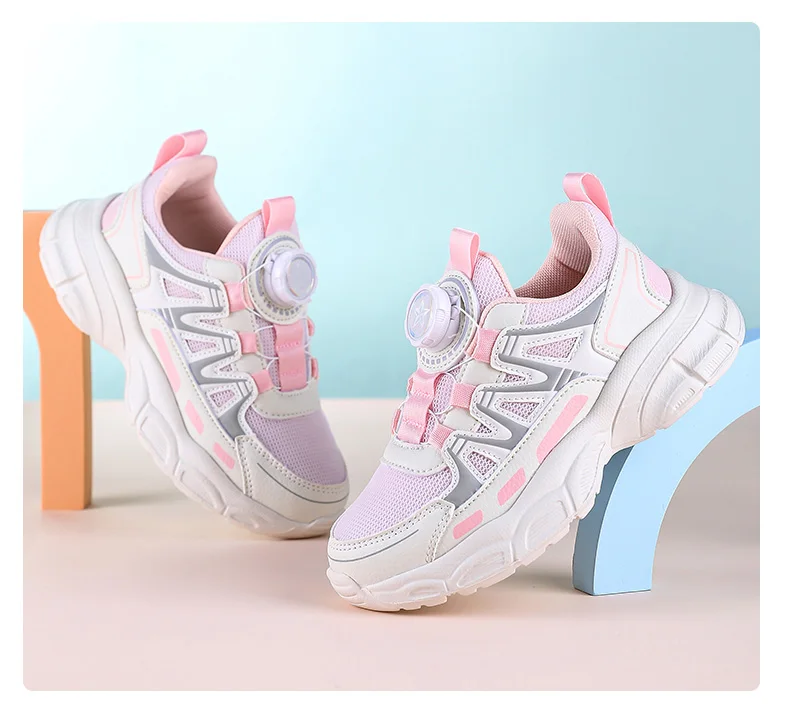 Hot Sell Children Shoes Size 28-39 Boys Fashion Sneakers Girls Sport Running Shoes Kids Breathable Casual Trainers Outdoor Shoes
