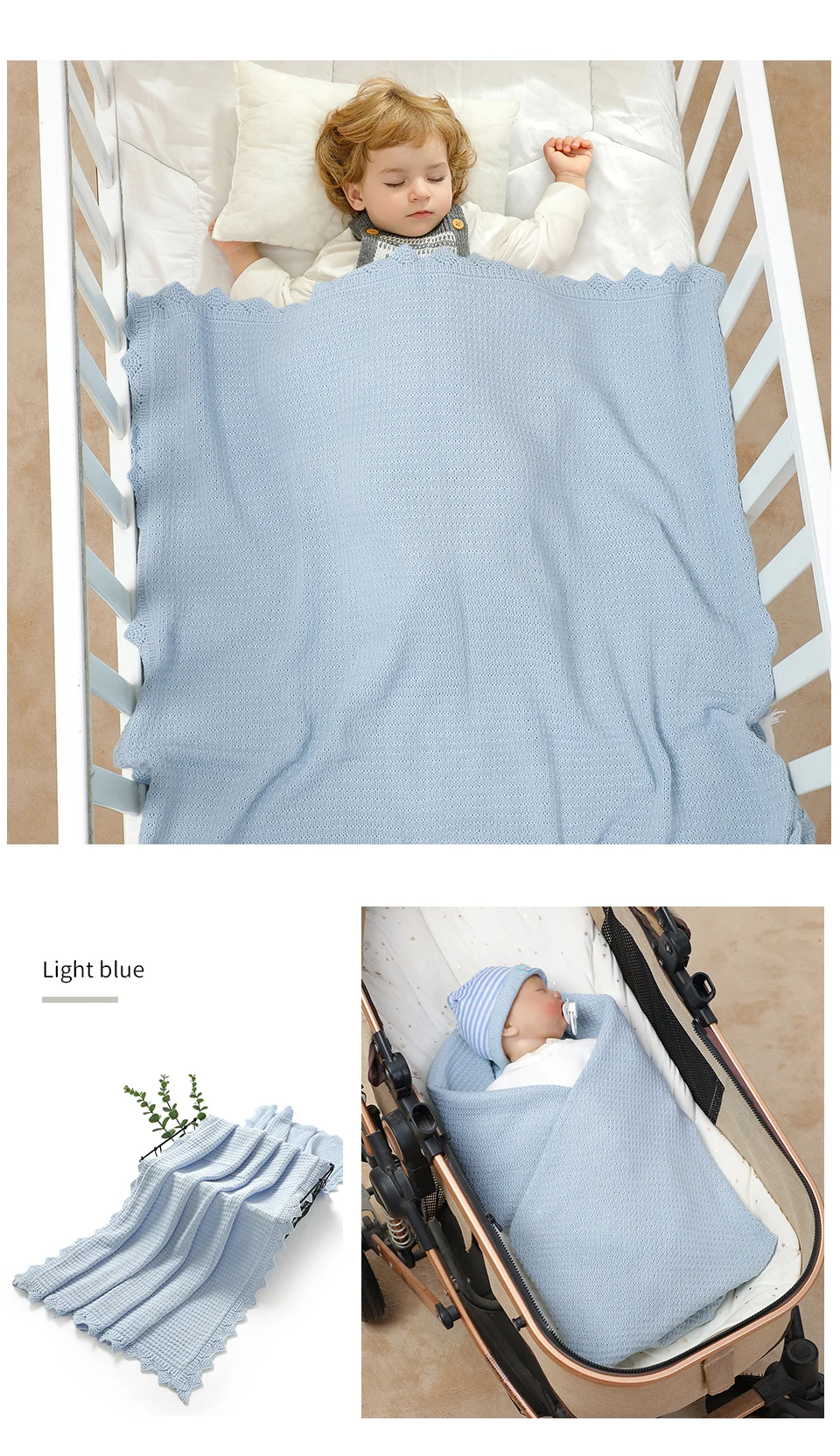 Baby Blankets Super Soft Newborn Infant Boys Girls Cotton Stroller Bassinet Swaddle Wrap Quilts Toddler Unisex Bed Cover 90*70cm