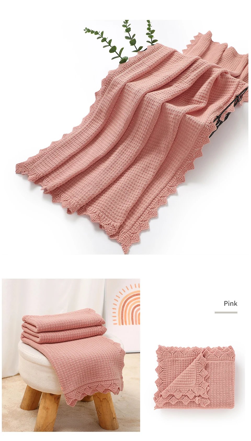 Baby Blankets Super Soft Newborn Infant Boys Girls Cotton Stroller Bassinet Swaddle Wrap Quilts Toddler Unisex Bed Cover 90*70cm