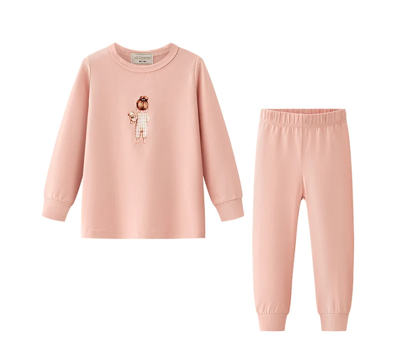 Ali Layette AW26 Set Layette Girl Boy Pajamas Cotton Long Sleeves Loungewear