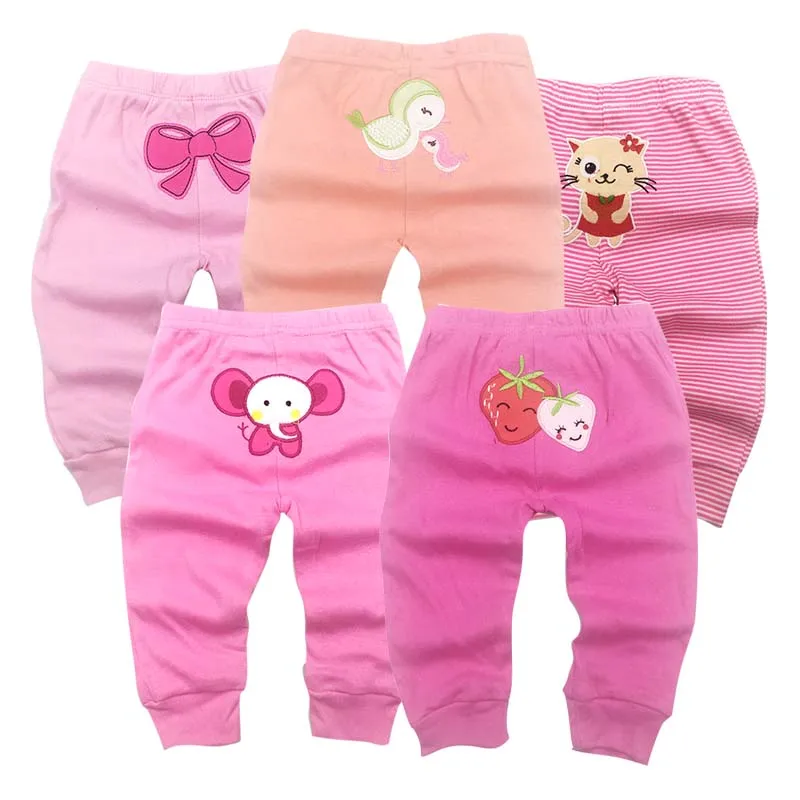 5Packs Unisex Baby Pants Spring Summer Kids Harem PP Trousers Cotton Knitted Boy Girl Toddler Leggings Newborn Infant Clothing