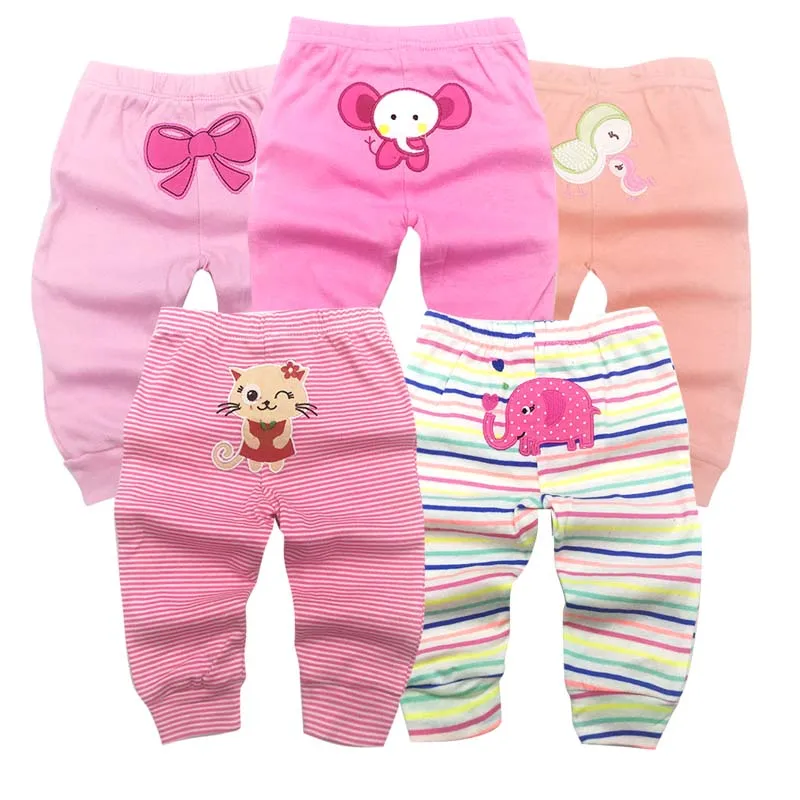5Packs Unisex Baby Pants Spring Summer Kids Harem PP Trousers Cotton Knitted Boy Girl Toddler Leggings Newborn Infant Clothing